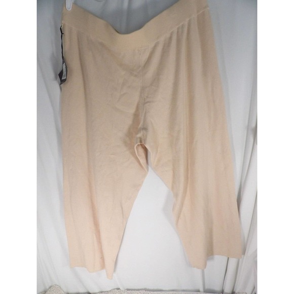 AVA & VIV Womens Brown Front Pockets Comfort Waist Split Front Ponte Pants Sz 2X - Picture 2 of 8